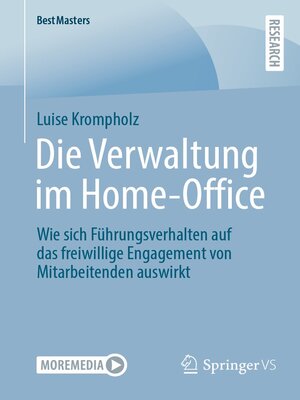 cover image of Die Verwaltung im Home-Office